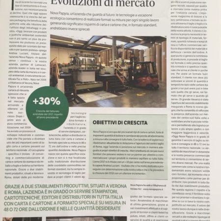 Intervista Nova Papyra sul giornale Green Economy! Leggete l’articolo..cosa ne p...