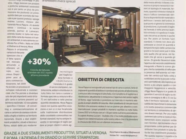 Intervista Nova Papyra sul giornale Green Economy! Leggete l’articolo..cosa ne p...